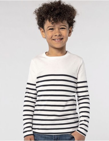 SOL-03101-Kids Long Sleeve Striped T-Shirt Matelot